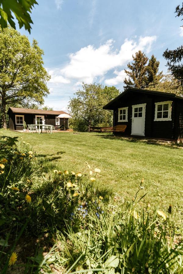 Wunderschoenes Chalet Mit Gaestehaus In Der Natur Mit Fass-Sauna Sangerhausen Exteriér fotografie