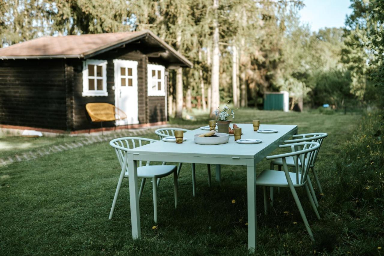 Wunderschoenes Chalet Mit Gaestehaus In Der Natur Mit Fass-Sauna Sangerhausen Exteriér fotografie